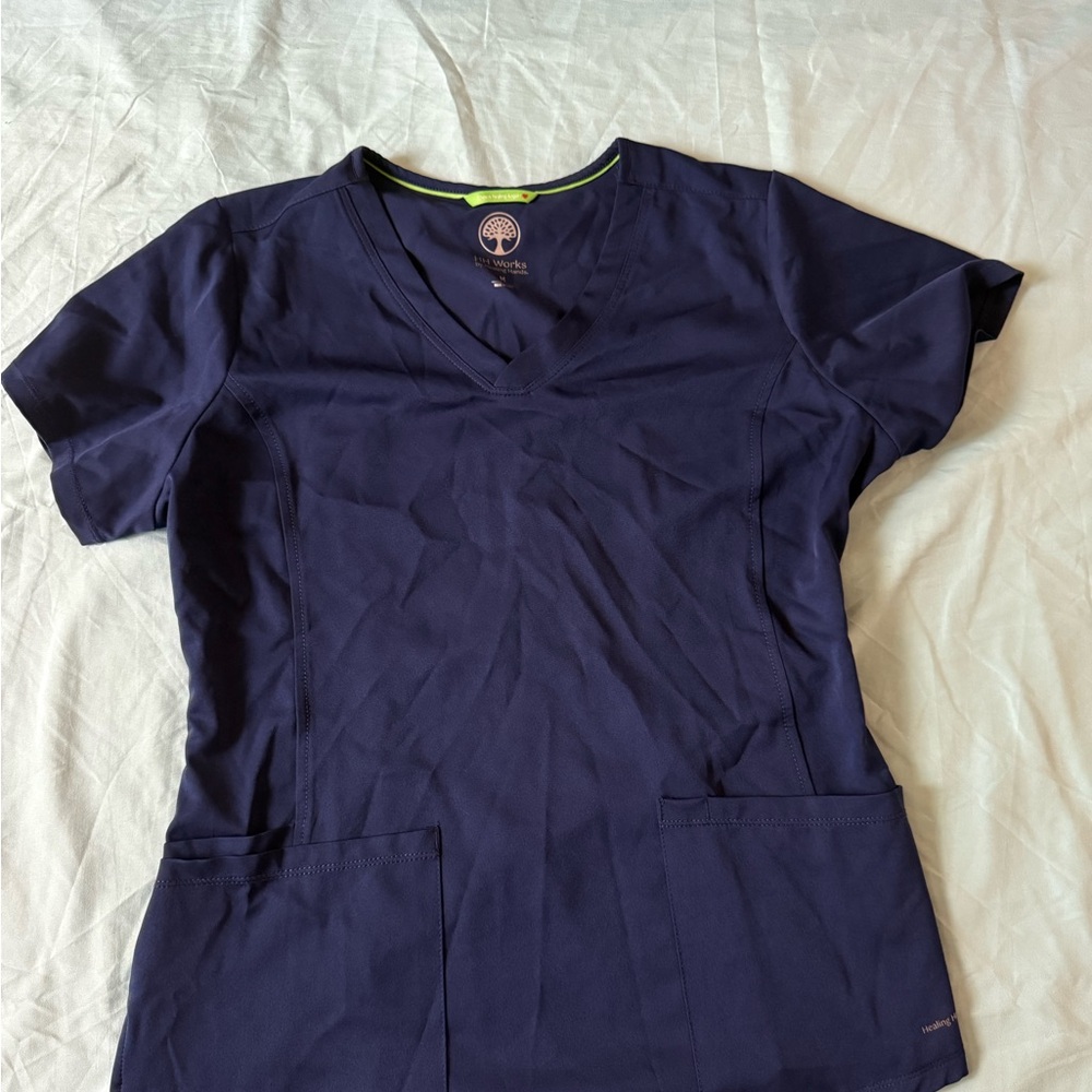 Healing Hands Navy scrubs